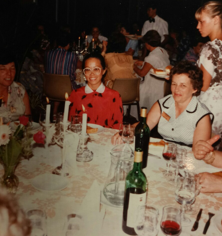 Evonne Tylor at chartering of SI Noumea 1983jpg