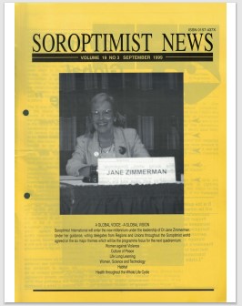 Soroptimist News Cover 1999